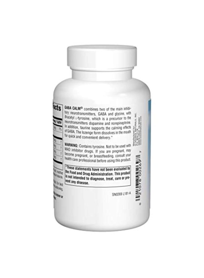 Source Naturals Gaba Calm Dietary Supplement 125mg - 120 Lozenges - Image 3
