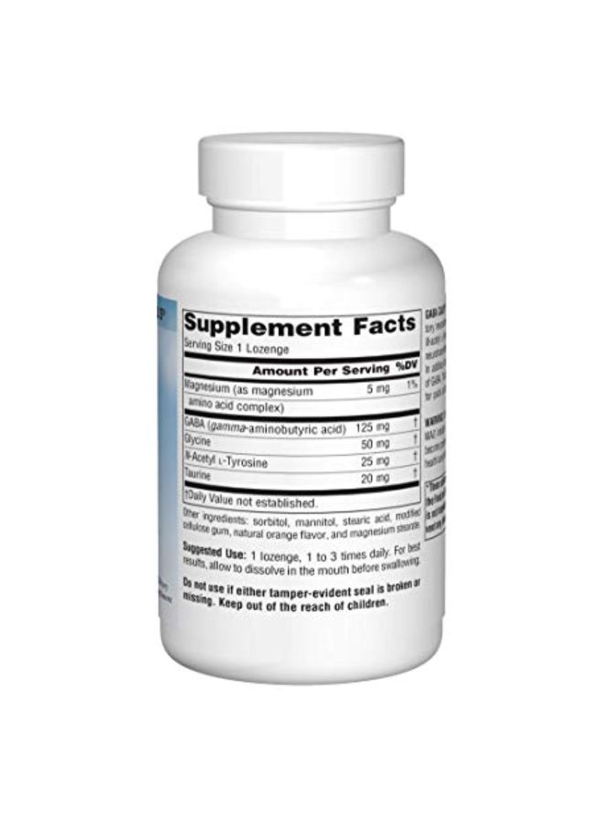 Source Naturals Gaba Calm Dietary Supplement 125mg - 120 Lozenges - Image 2