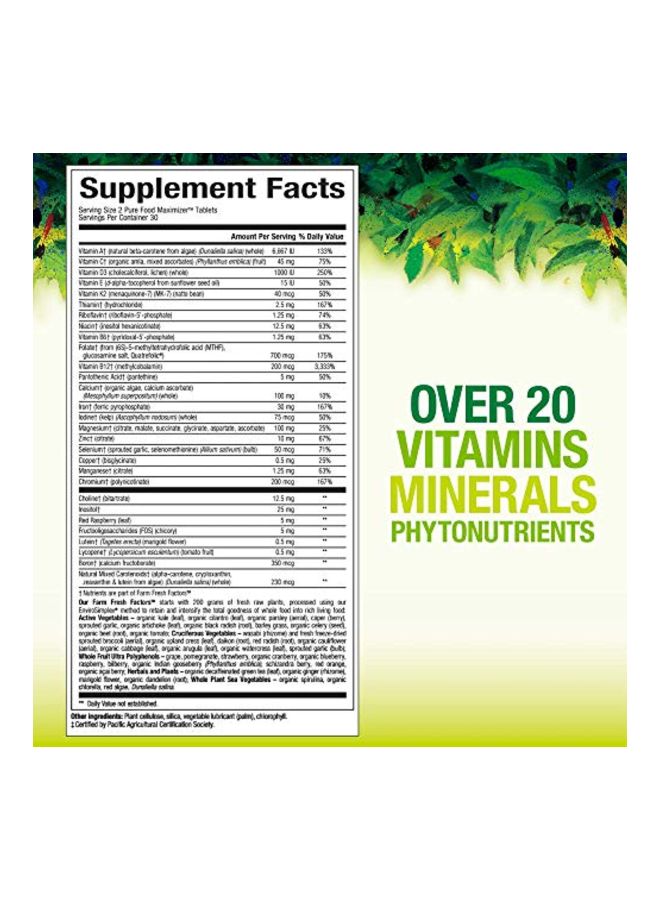natural Factors Whole Earth And Sea Prenatal Dietary Supplement - 60 Tablets - Image 2