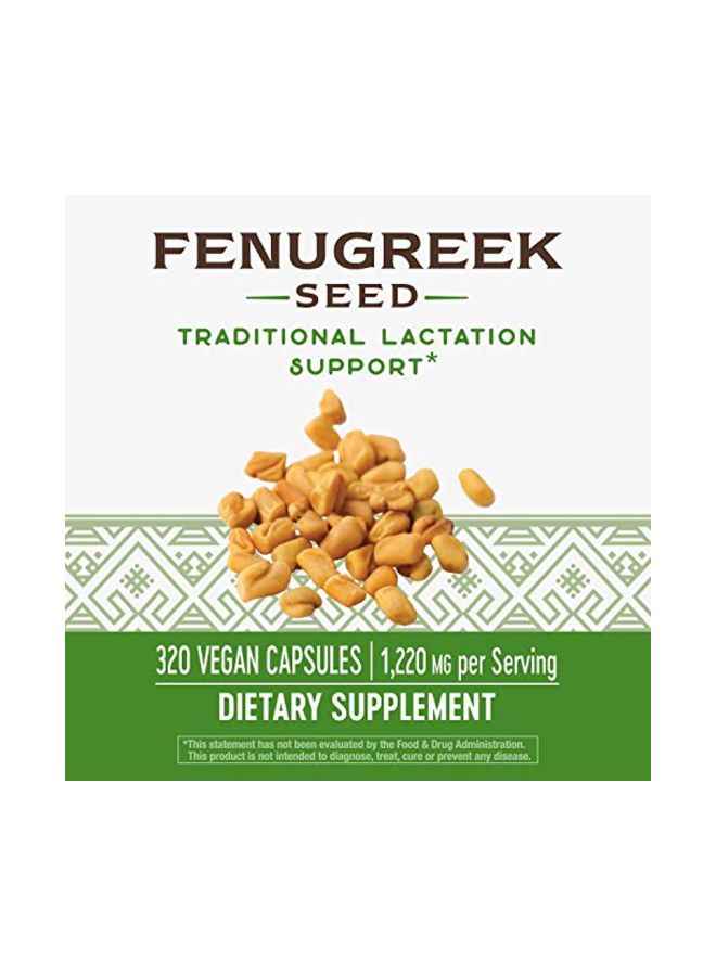 Nature's Way Fenugreek Seed Dietary Supplement - 320 Capsules - Image 4