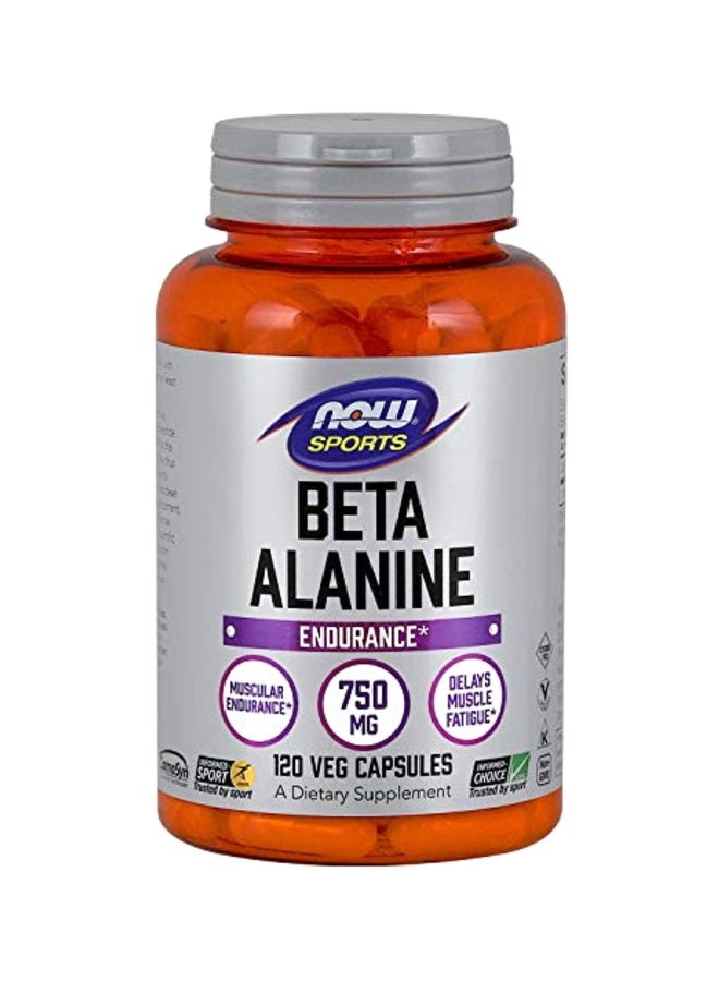 Now Foods Beta-Alanine 750 mg - 120 Veg Capsules
