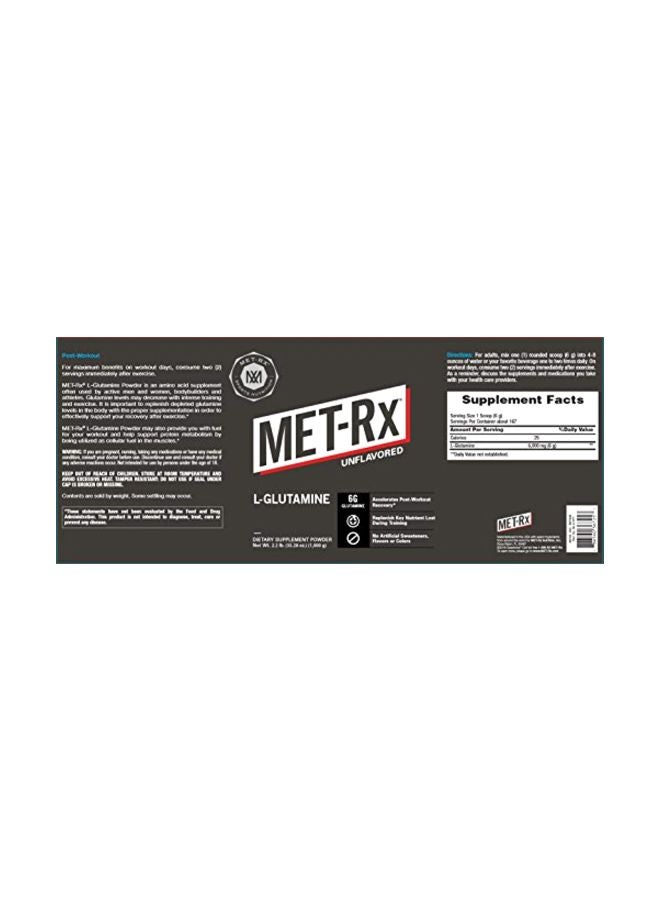 MET-Rx - L-Glutamine Powder Dietary Supplement - Image 1