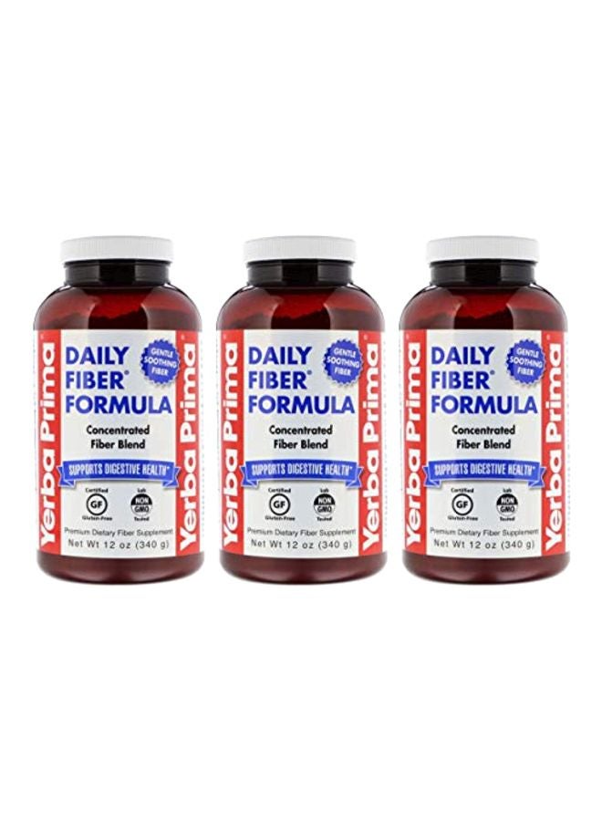 يربا بريما مجموعة مسحوق مكملات غذائية دايلي فايبر فورميولا بتركيبة ألياف مكونة من 3 قطع - Image 1