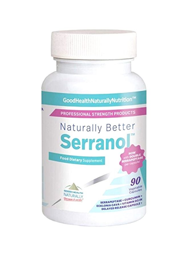 GOOD HEALTH NATURALLY BECAUSE IT WORKS! - Serranol Dietary Supplement - 90 Vegetable Capsules - Image 1