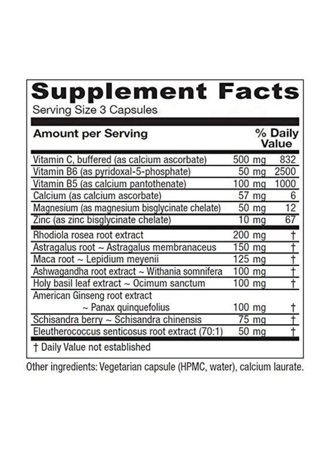 Vitanica Adrenal Support Dietary Support - 180 Vegetarian Capsules  - Image 2