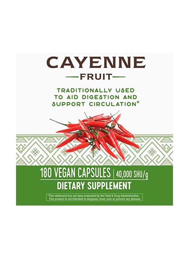 Cayenne Pepper Dietary Supplement - 180 Count