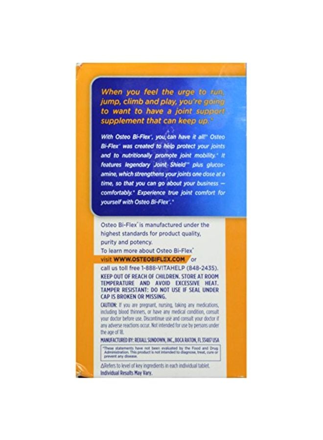 Osteo Bi-Flex Joint Health Triple Strength Dietary Supplement - 120 Tablets - Image 2