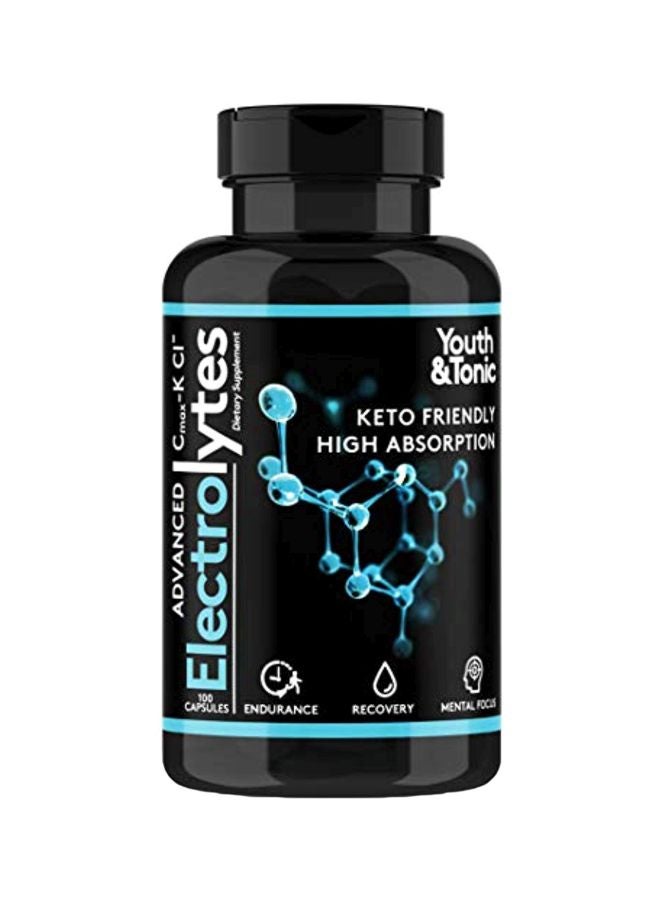 Youth & Tonic - Complete Electrolyte Supplement Tablets And Absorption Enhancer - 100 Capsules - Image 1