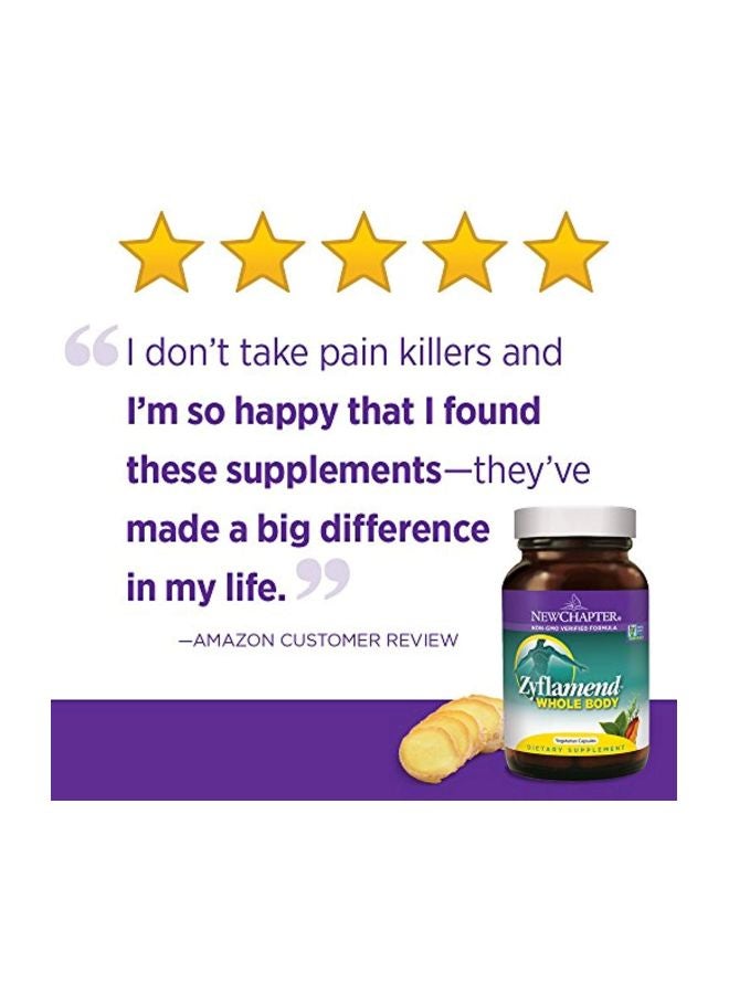 New Chapter - Zyflamend Whole Body Dietary Supplement- 180 Vegetarian Capsules - Image 1