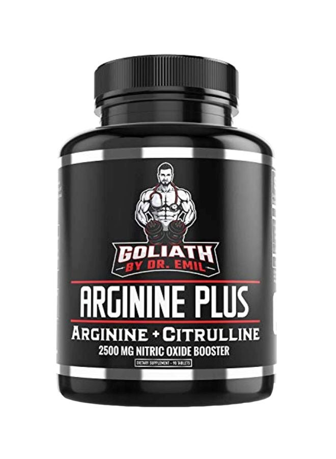 DR EMIL NUTRITION Arginine Plus 2500mg Nitric Oxide Booster - 90 Tablets - Image 1