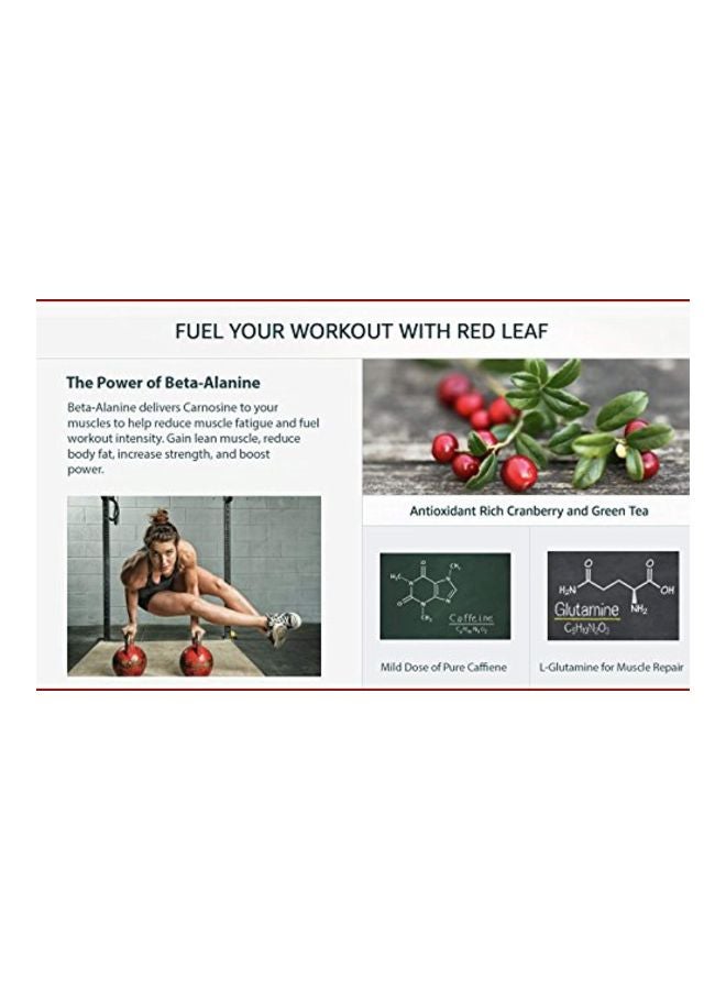Red Leaf - Pre-Workout Energizer Nutrition Powder - Image 1