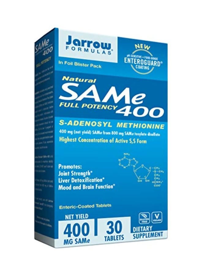 jarrow formulas SAM-e 400 Dietary Supplement - 30 Tablets