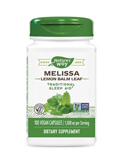 Nature's Way Lemon Balm Leaf Dietary Supplement - 100 Capsules  - Image 1