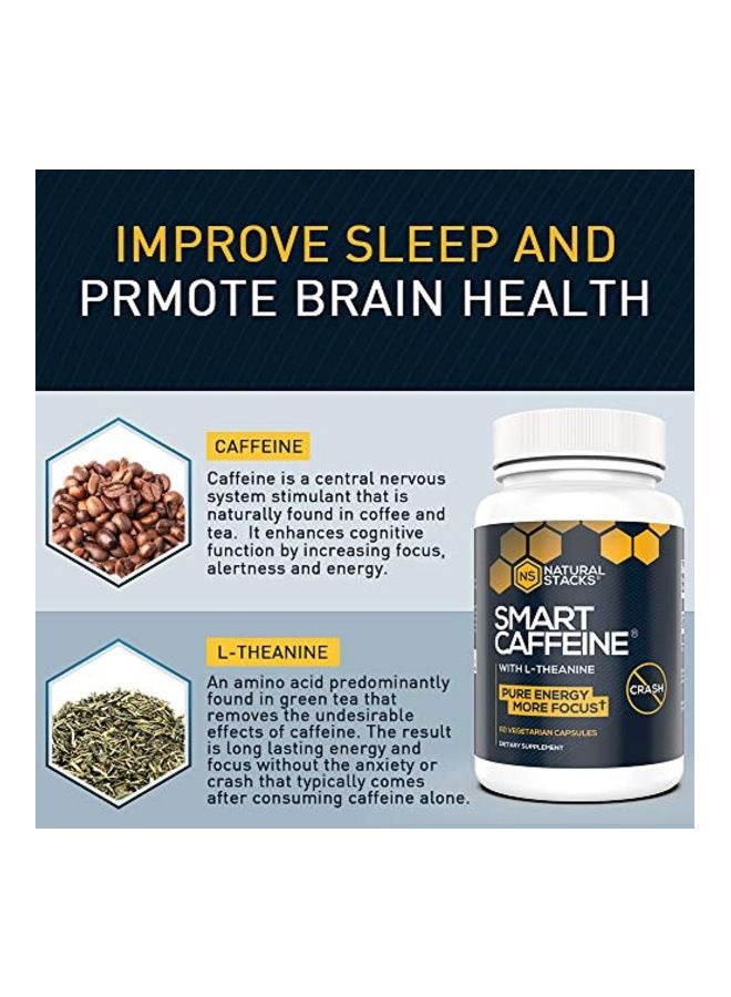 Natural Stacks Smart Caffeine Supplement - 60 Vegetarian Capsules - Image 3