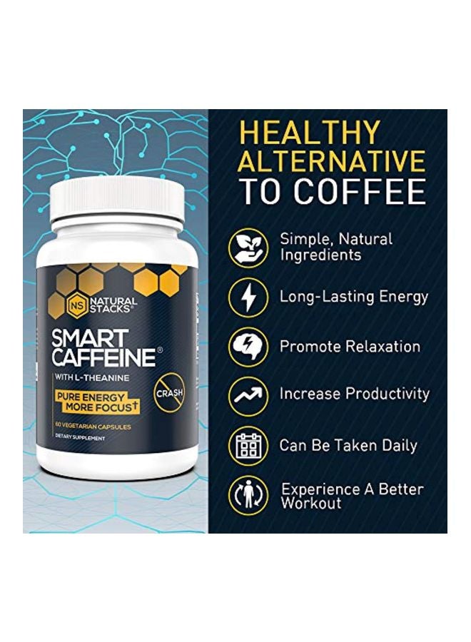 Natural Stacks Smart Caffeine Supplement - 60 Vegetarian Capsules - Image 4