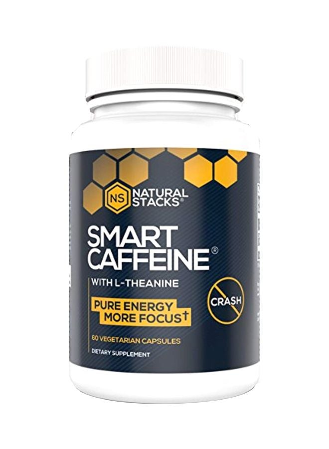 Natural Stacks Smart Caffeine Supplement - 60 Vegetarian Capsules - Image 1