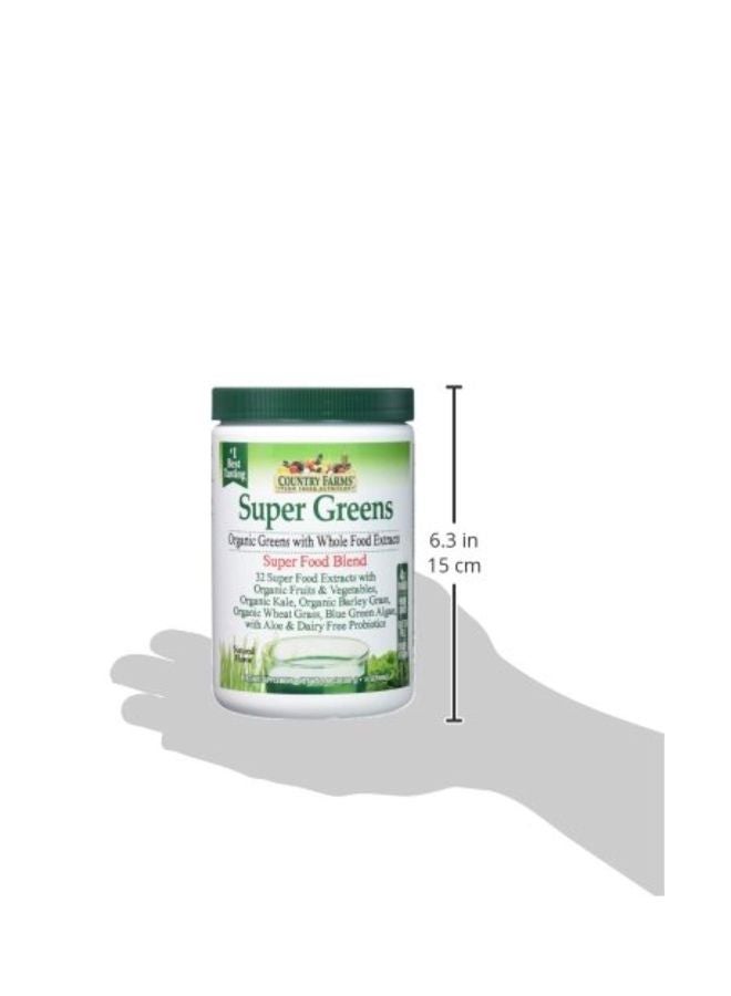 Super Greens, 50 Organic Super Foods, Unflavored, 10.6 oz - v1575377082/N32470214A_7