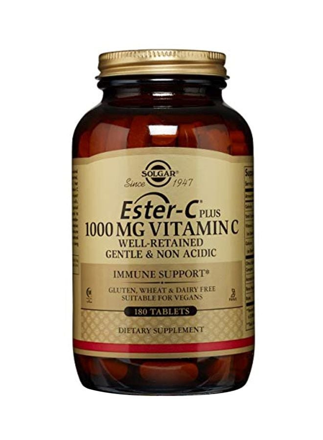 Solgar Ester-C Plus Immune Support Dietary Supplement - 180 Tablets - Image 1