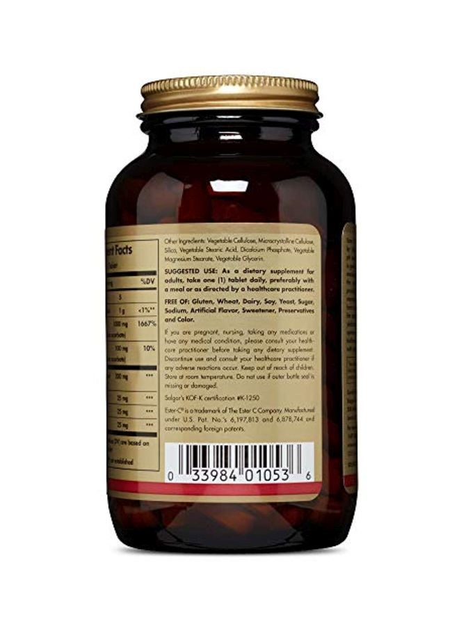 Solgar Ester-C Plus Immune Support Dietary Supplement - 180 Tablets - Image 3