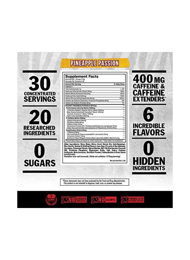 Madness Pre-Workout Supplement - Peach Mango - v1575377267/N32481188A_6