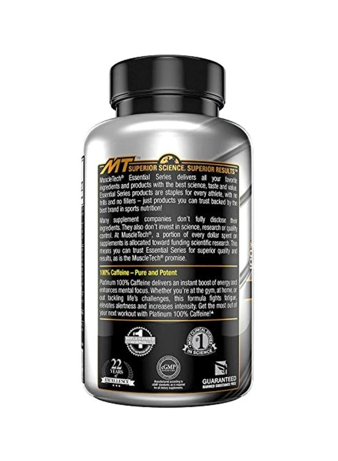 MuscleTech Platinum 100% Caffeine, 220 mg, 125 Tablets  - Image 3