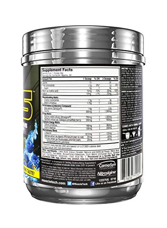 MuscleTech VaporX5 Next Gen Pre-Workout - Blue Raspberry Fusion - 30 Servings - Image 2