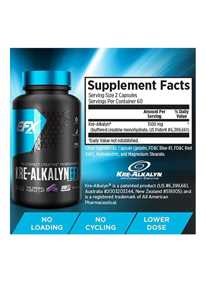 EFX SPORTS - Kre-Alkalyn EFX - 120 Capsules - Image 1