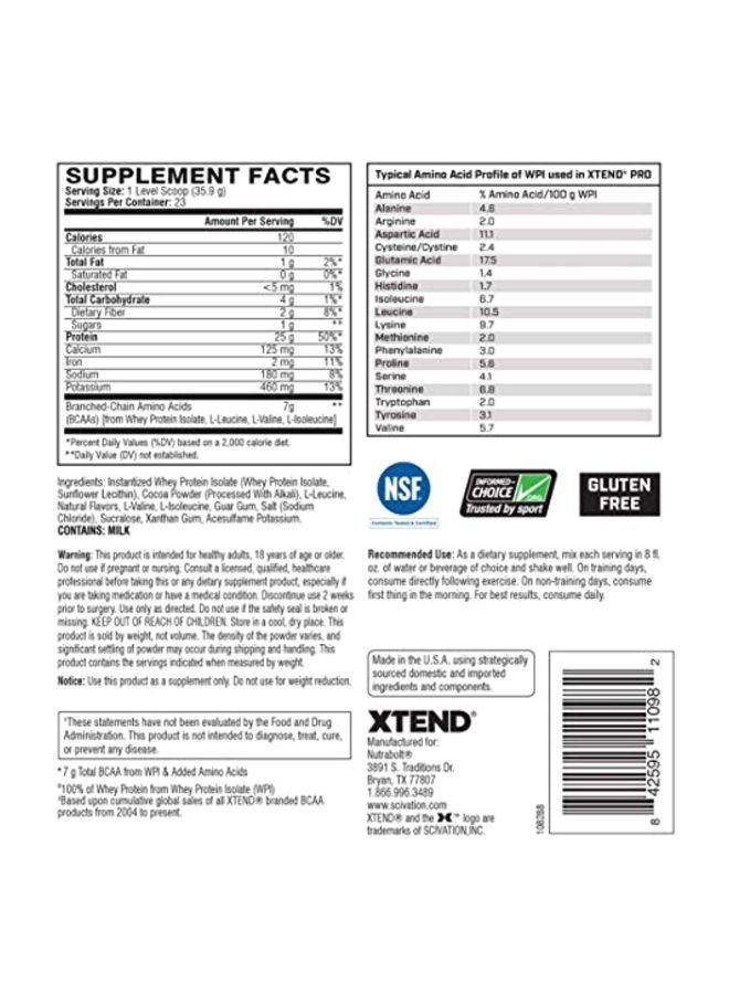 SCIVATION - Xtend Pro Whey Protein Powder - Chocolate Lava Cake -23 Servings - Image 1
