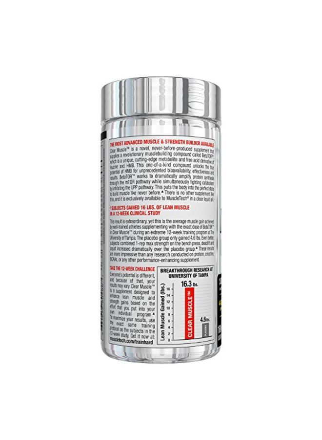 MuscleTech - Clear Muscle Dietary Supplement - Unflavored - 168 Capsules - Image 1