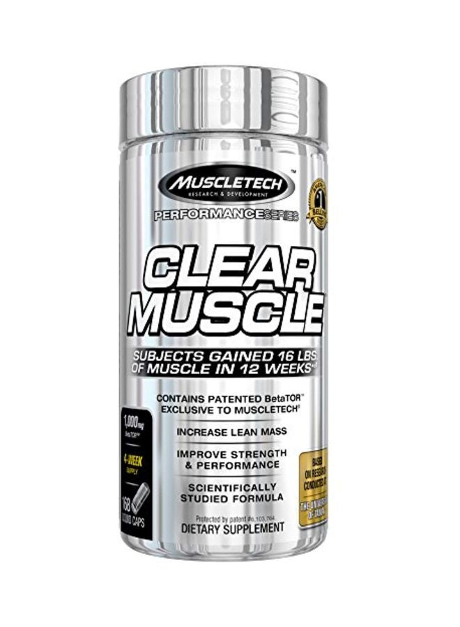 MuscleTech - Clear Muscle Dietary Supplement - Unflavored - 168 Capsules - Image 1