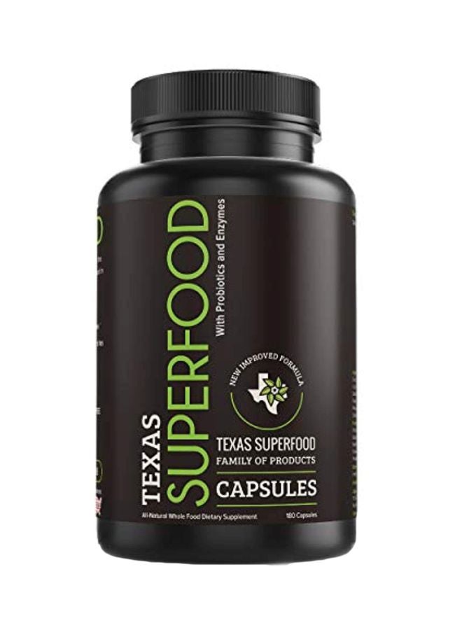 Texas SuperFood Family of Products - Whole Food Dietary Supplement - 180 Capsules - Image 1
