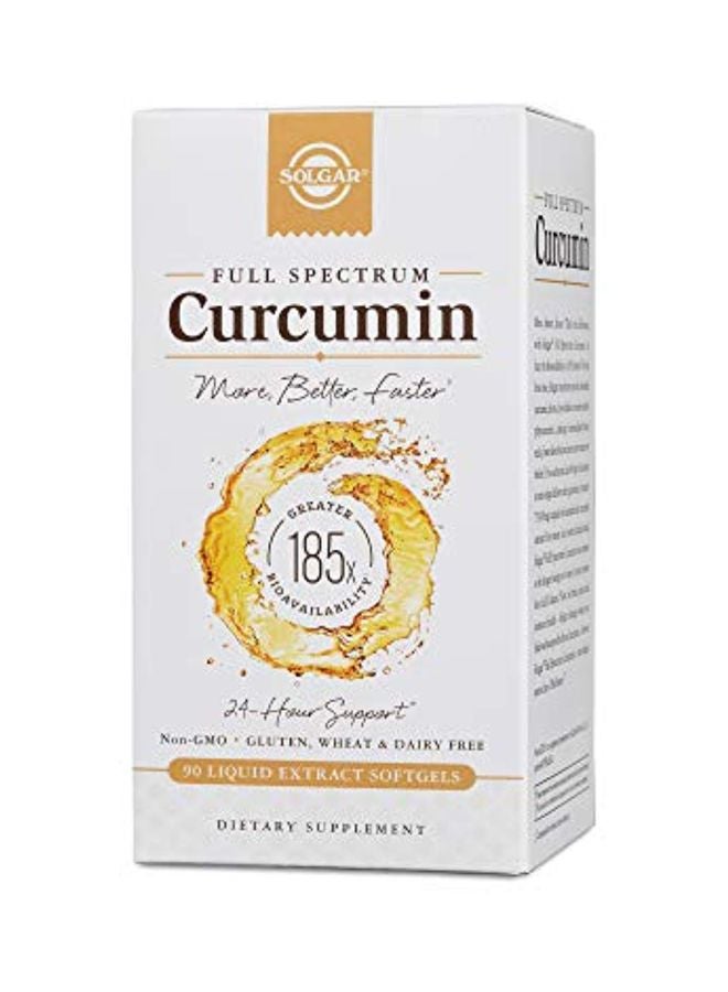 Solgar Full Spectrum Curcumin Dietary Supplement - 90 Softgels - Image 1