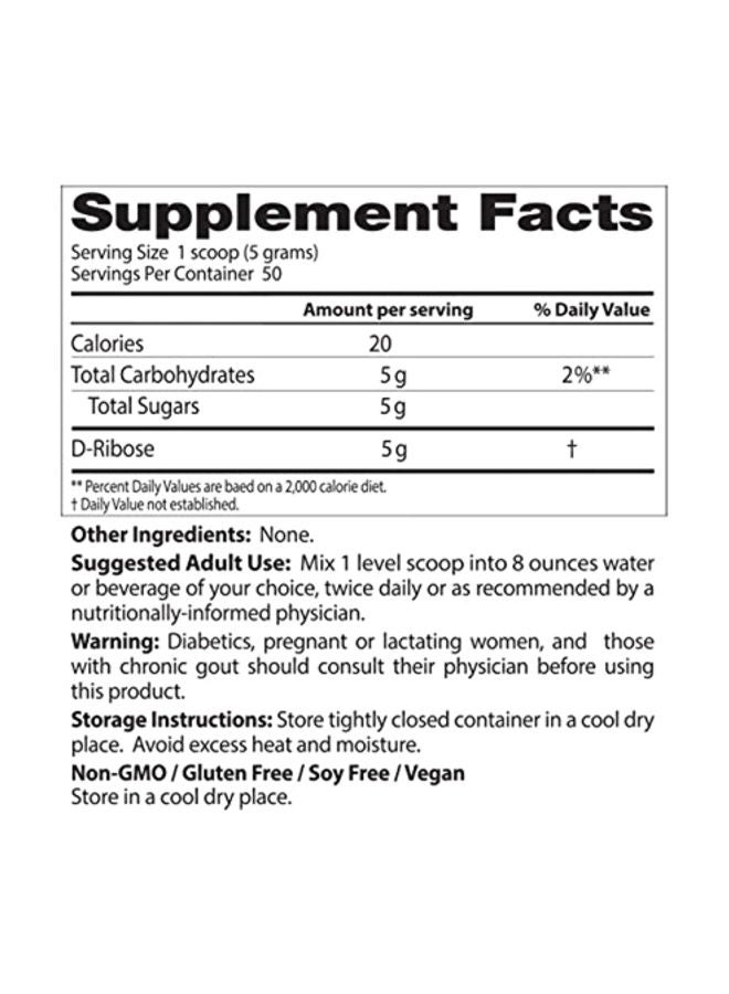 Doctor's BEST - Pure D-Ribose Powder - Image 1
