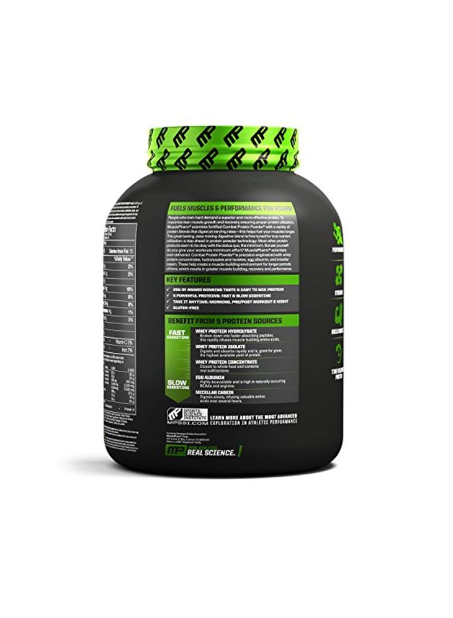 ماسل فارم مسحوق بروتين كومبات - بنكهة كريمة الموز - Image 2