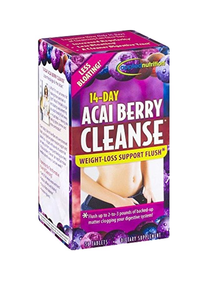 Applied Nutrition Pack Of 5 Acai Berry Cleanse Dietary Supplement - 56 Tablets