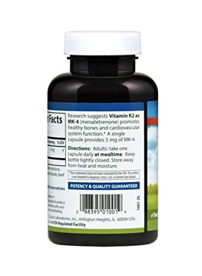 Carlson Vitamin K2 MK-4 Menatetrenone - 180 Capsules - Image 4