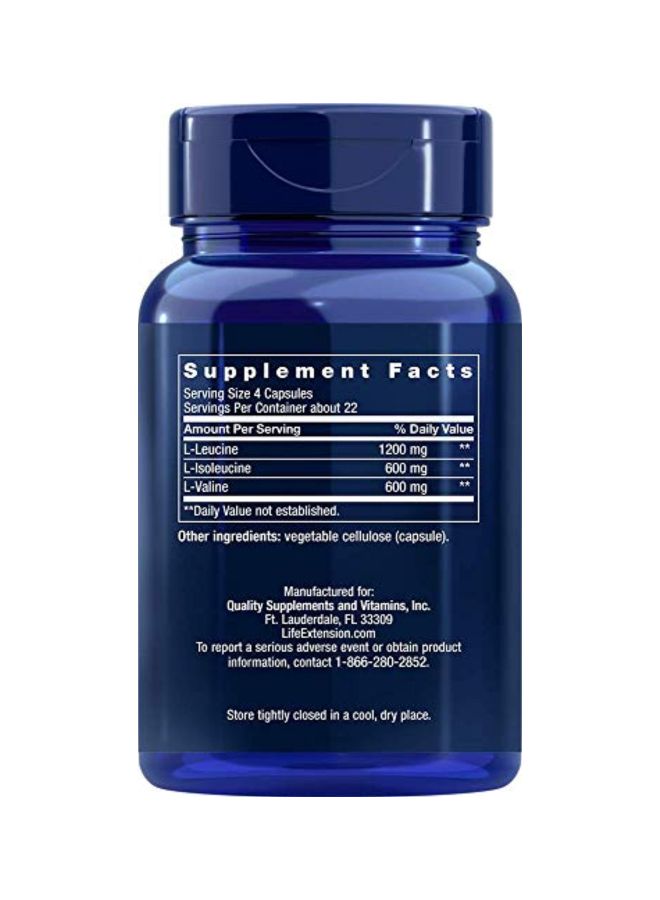 Life Extension Branched Chain Amino Acids - 90 Capsules - Image 3