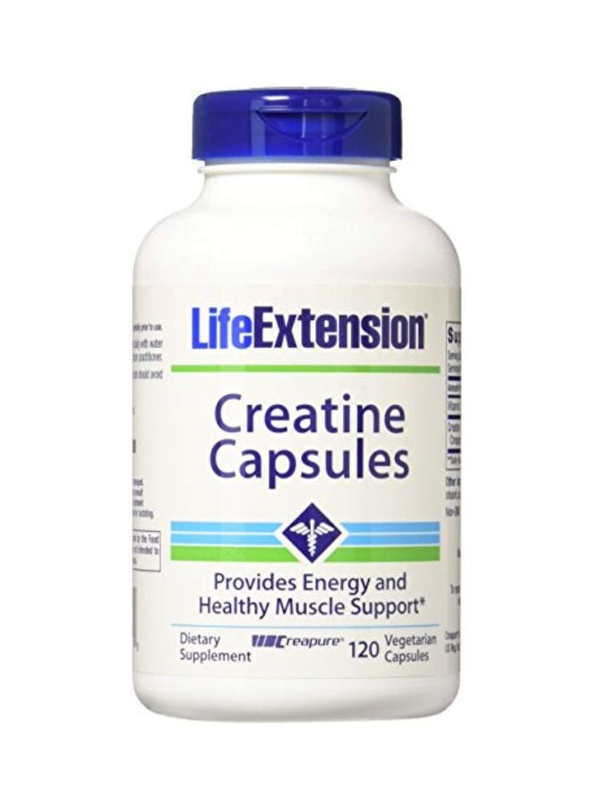 Life Extension Creatine Vegetarian Capsules - 120 Count - Image 1