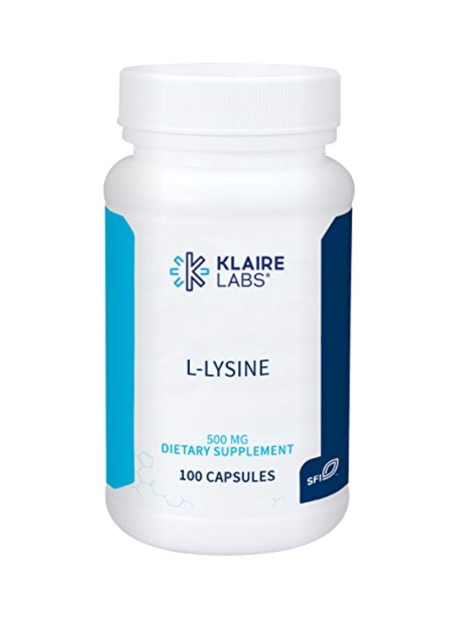 L-Lysine 500 mg - 100 Capsules