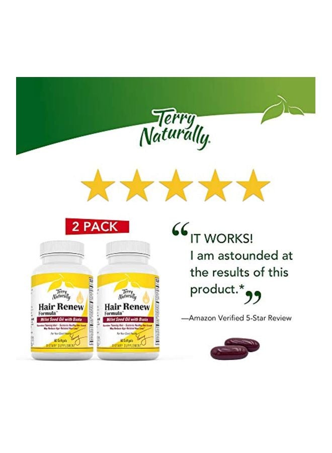 Terry Naturally 2-Piece Hair Renew Formula Dietary Supplement - 60 Softgels - Image 2