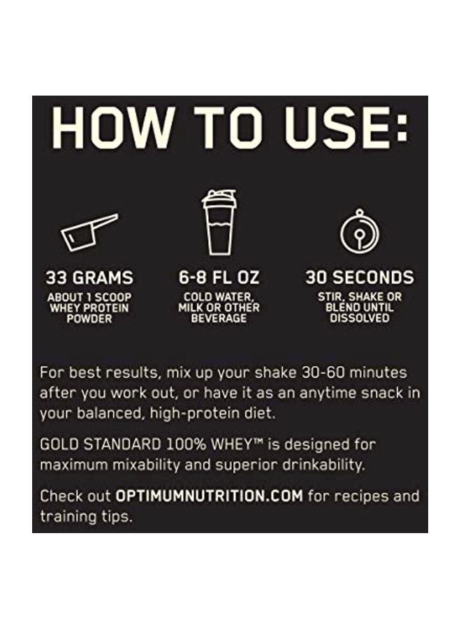 Optimum Nutrition Gold Standard 100 Percent Whey Protein Powder Drink Mix - Double Rich Chocolate - 454 Gram  - Image 5