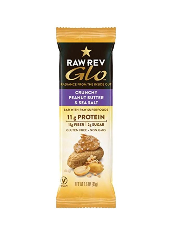 Raw Rev Glo - Pack Of 12 Bar With Raw Superfood - Crunchy Peanut Butter And Sea Salt - Image 1
