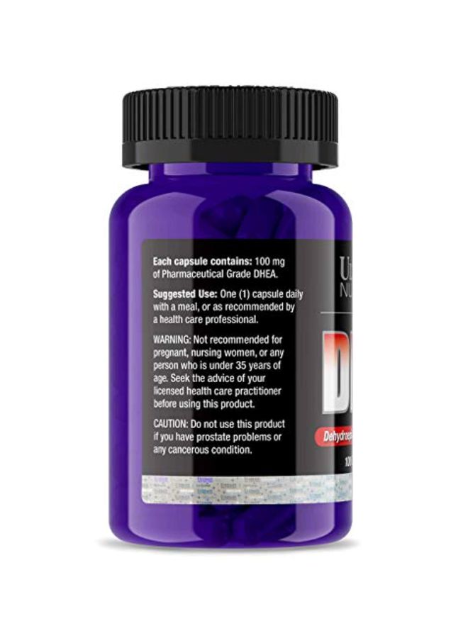 ULTIMATE NUTRITION - DHEA Supplement 100mg - 100 Capsules - Image 1
