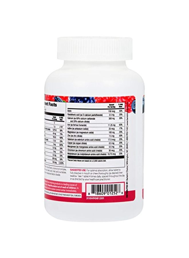 Post Bariatric Surgery Chewable Vitamins - 120 Chewabble Tablets