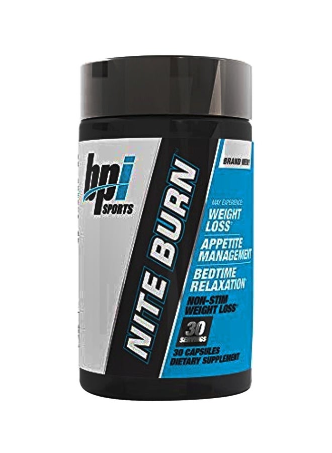 بي بي آي سبورتس مكمل غذائي نايت بيرن لإنقاص الوزن 640 مجم - 30 كبسولة - Image 1