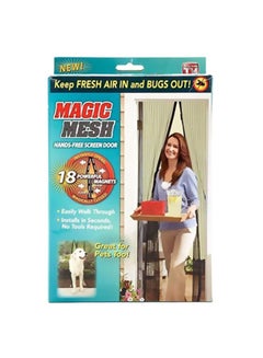 Generic Magic Mesh Door Screen Black  - Image 2