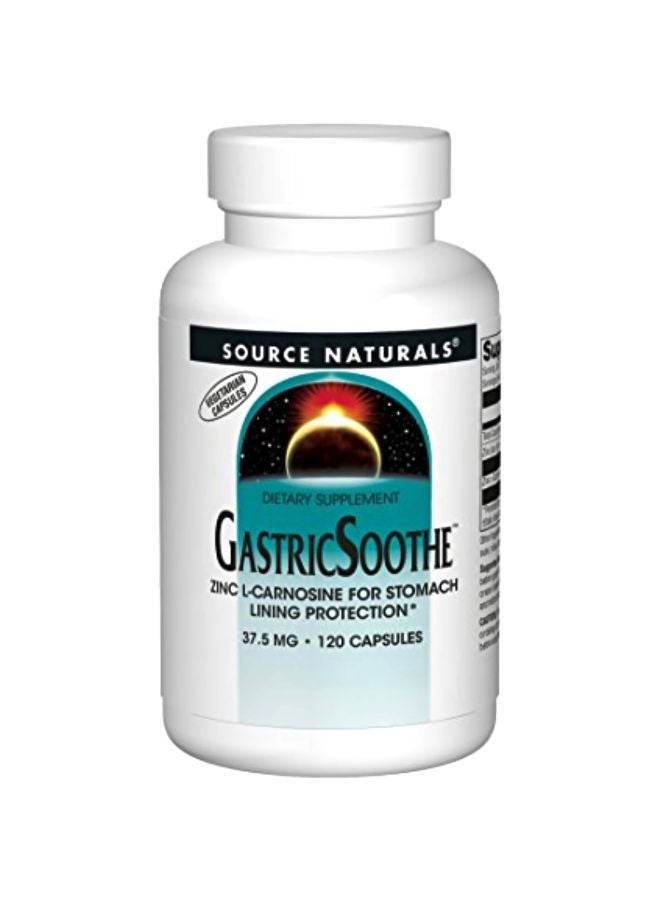 Source Naturals Gastric Soothe Zinc L-Carnosine Dietary Supplement 37.5 mg - 120 Vegetarian Capsules  - Image 1