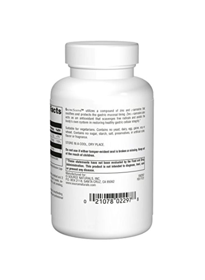 Source Naturals Gastric Soothe Zinc L-Carnosine Dietary Supplement 37.5 mg - 120 Vegetarian Capsules  - Image 3