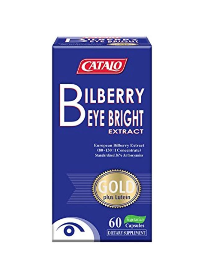 CATALO Bilberry Eye Bright Extract Dietary Supplement - 60 Capsules - Image 2