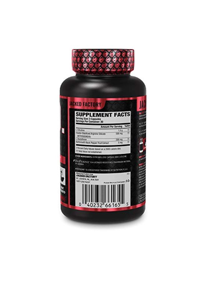 Jacked Factory N.O. XT Nitric Oxide Boosting Agent Dietary Supplement - 90 Capsules - Image 2